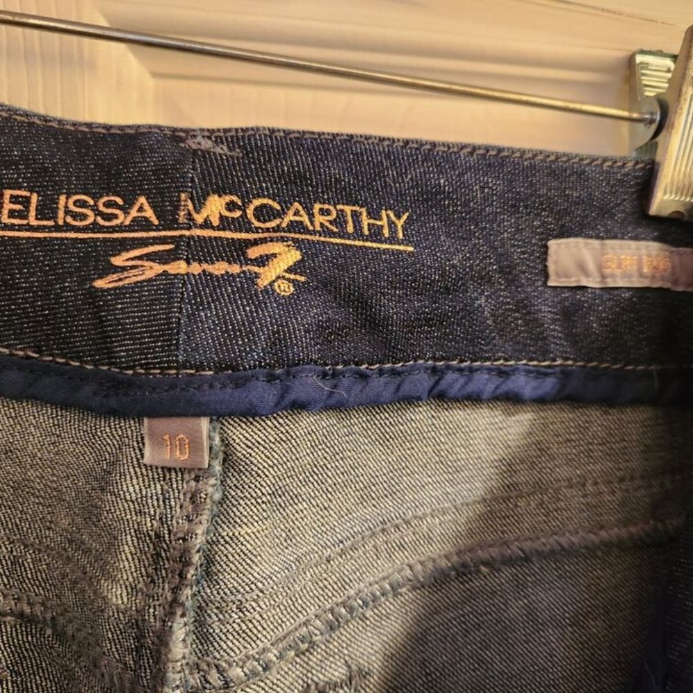 Melissa McCarthy Seven7 Jeans Womens 10 Slim Boot Slimming Silhouette High Rise - Picture 4 of 7